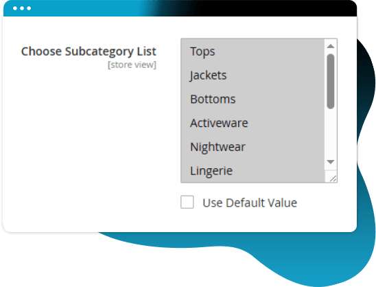 Display Selected Subcategories Under Parent Category