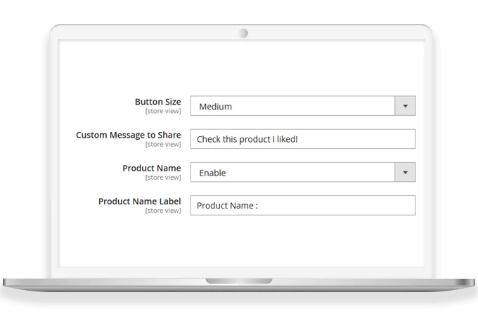 Costomization of Button, Message & Product Label