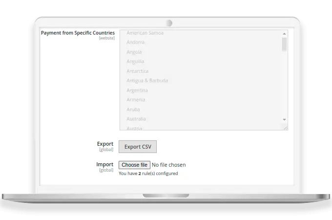Import & Export CSV file of COD Cost