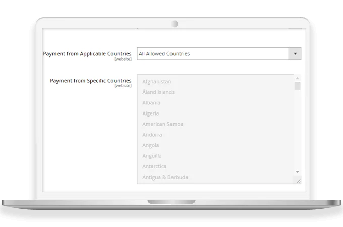 Enable the Extension for Specific Countries