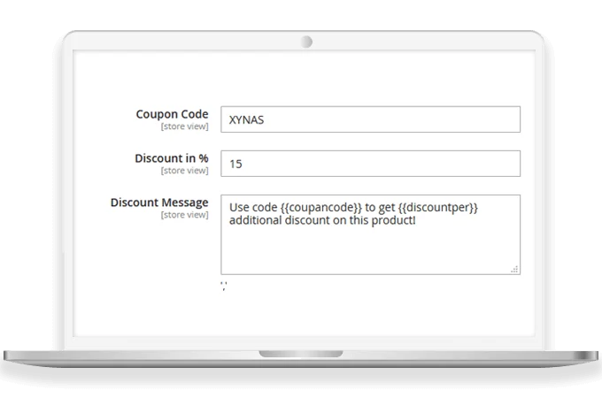 Promote Coupon Code with Product Information
