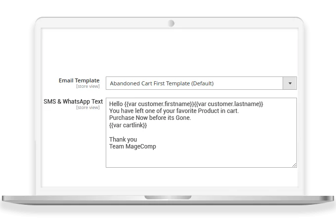 Personalized SMS & WhatsApp Notification