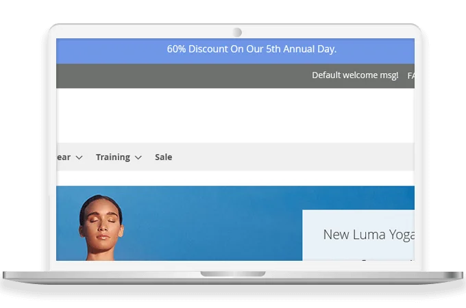 Impressive Notification Bar on the Top for Marketing