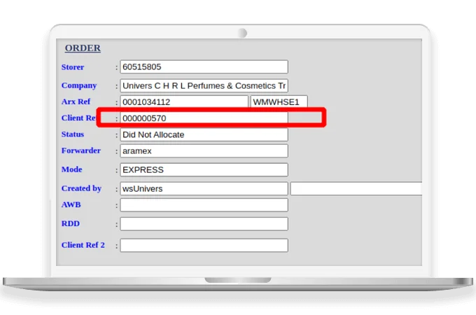 Integration of Order Details with Aramex