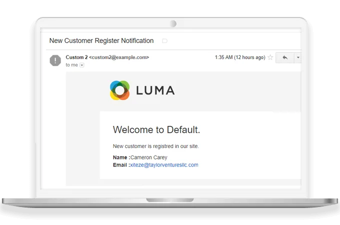 Notify Store Admin on Every Sign Up by Customers