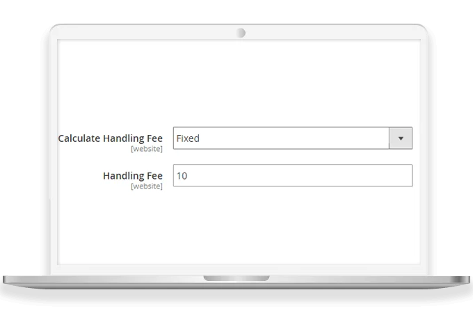 Option to Add a Handling Fee