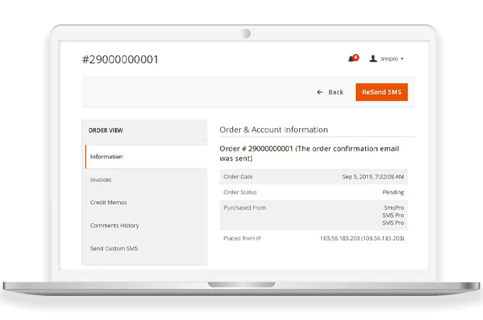 Resend Button to Send SMS Notifications Manually