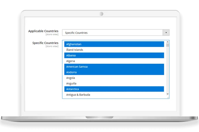 Restrict & Allow Countries to Utilize this Functionality