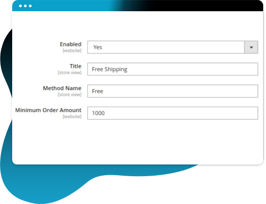 Set Minimum Order Amount to Facilitate Free Shipping