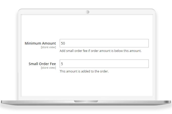 Set Threshold to Apply Extra Fee on Small Orders