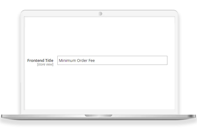 Custom Lable for Minimum Order Fee