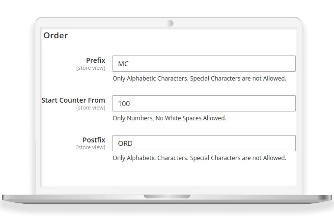Set Up a Unique Format for Custom Order Numbers