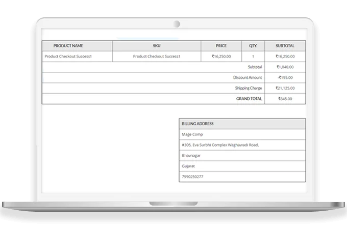 Show a Detailed Order Summary