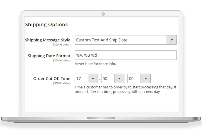 Shipping Countdown Considering Order-cut-off Time