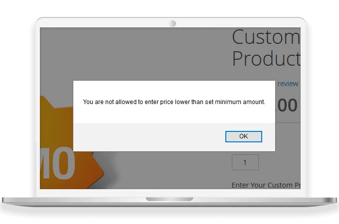Validation for Invalid Price