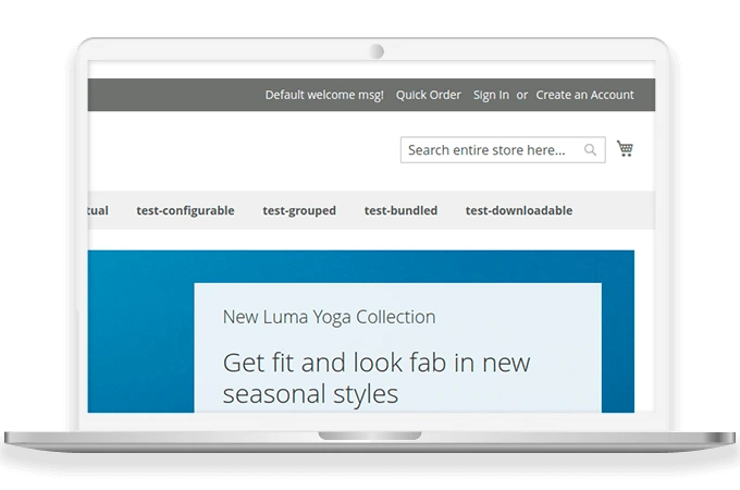 Switch to Quick Order Page from Website Header