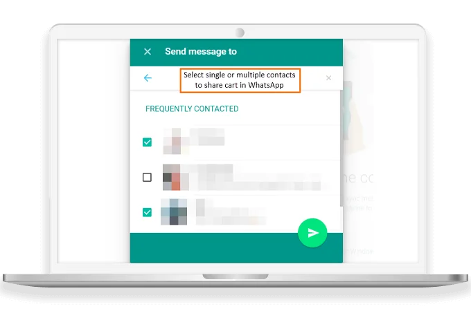 Share Cart with Multiple Contacts in One Go