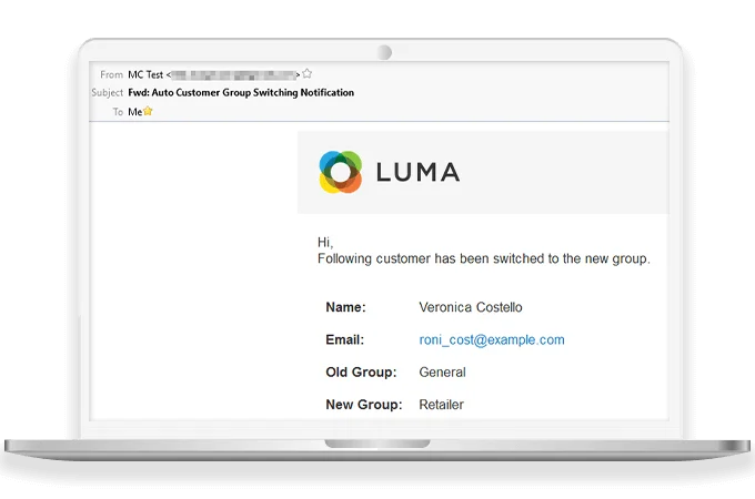 Notification to Customer About Group Switching