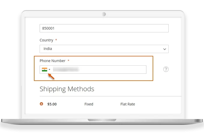 Show Country Flag on Checkout Page