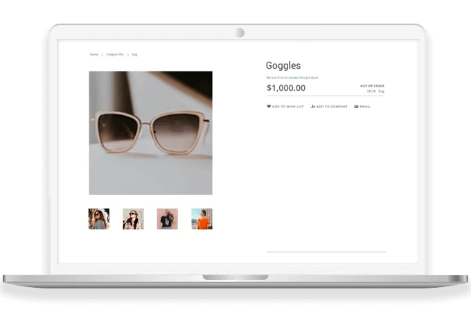 Placement of Image Slider on Product Pages