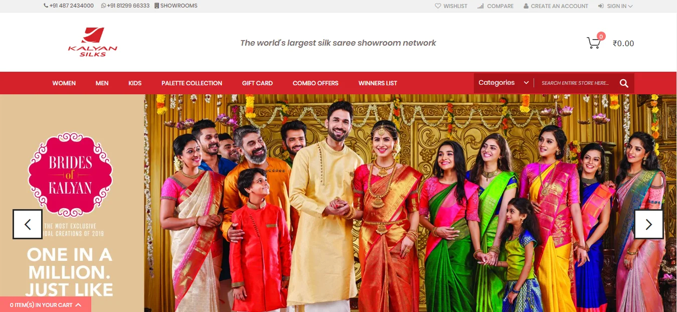 Magecomp portofolio Kalyan Silks