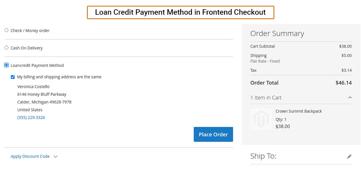 Magento Store Credit & Refund Extension - frontend