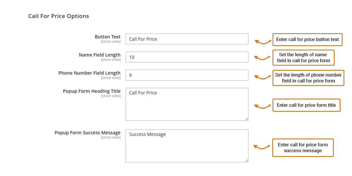 call for price options 1