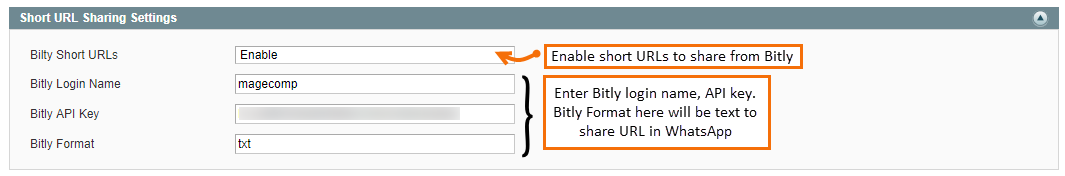 short-url-sharing-settings