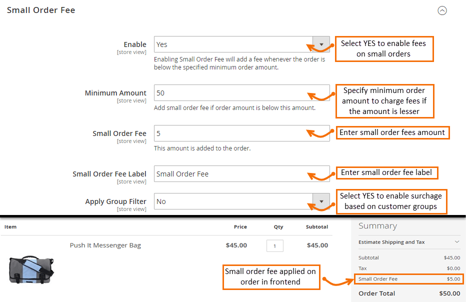 Small Order Fee - Support Portal for Magento Extensions & Services