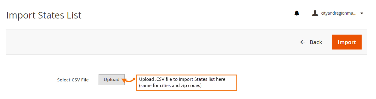 Add .CSV file from back-end