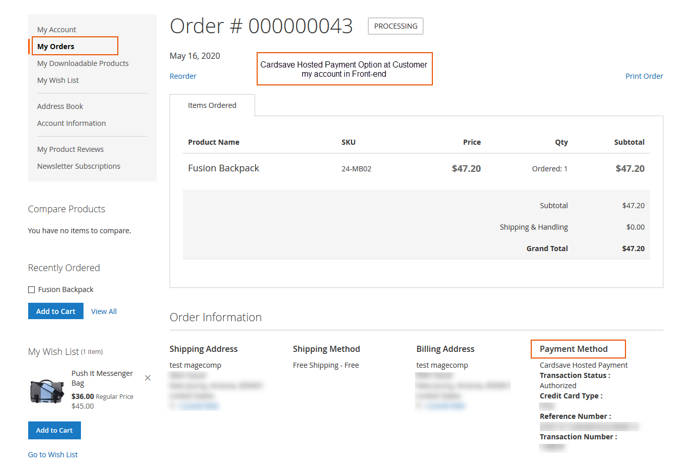 Cardsave_hosted_payement_at_customer_account_front_end