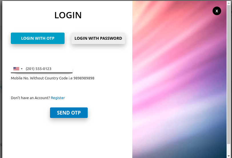 ask for login