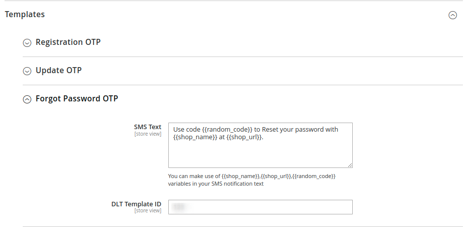 forgot password OTP template