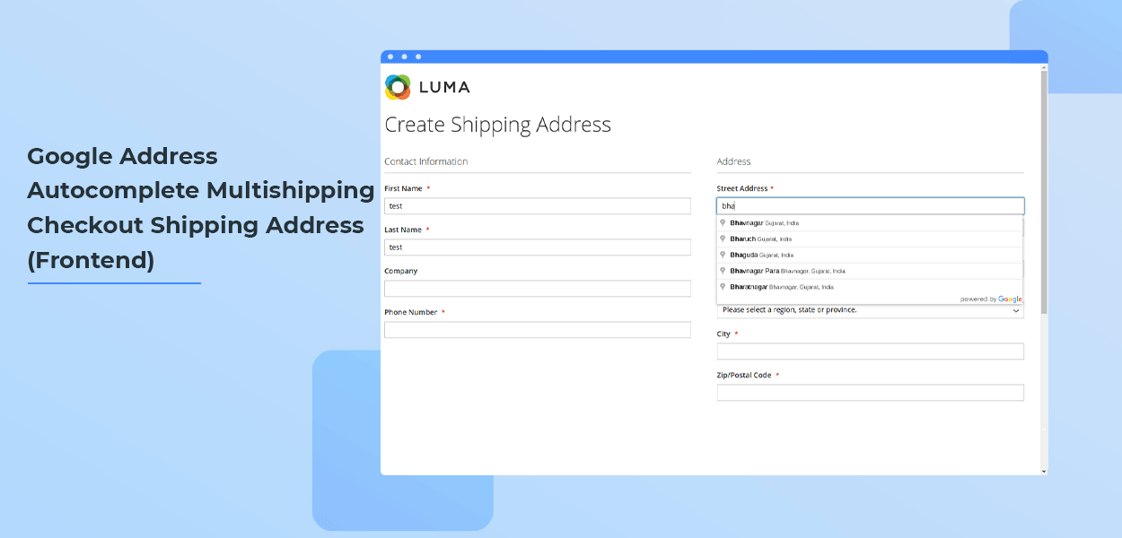 Google Address Autocomplete Multishipping Checkout Shipping Address Frontend