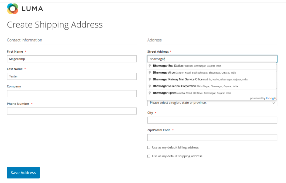 Multi Shipping Add Address