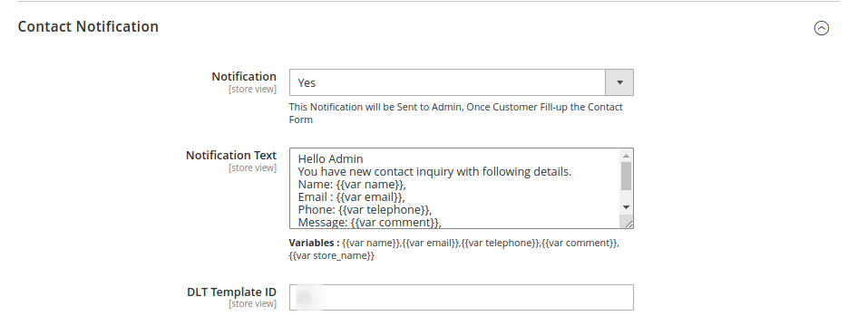 Admin Contact notification Configuration-3