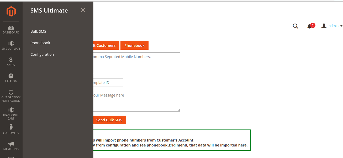 Grid- back End options for SMS ultimate-3