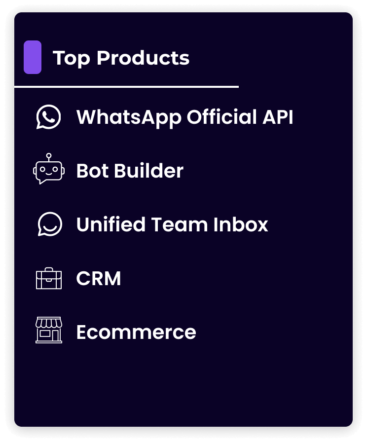 All Products official whatsapp business API